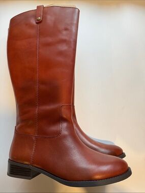Fawne Leather Knee High extra wide calf Boots